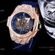 Japan Grade Hublot Sang Bleu II Rose Gold Blue Chrono Watch set Diamonds (8)_th.jpg